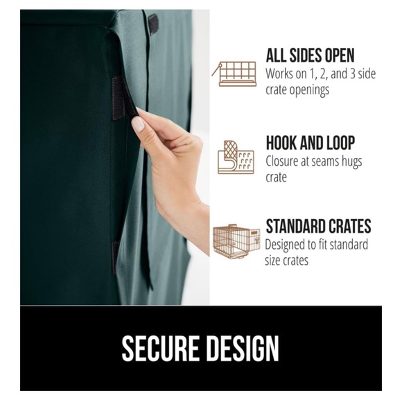 GORILLA GRIP Dog Crate Cover - Picture 2 of 7